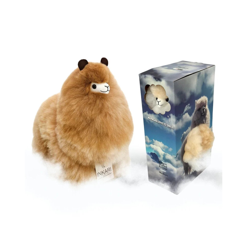 Inkari-Naturals-Alpaca Toy Sandstone 32cm