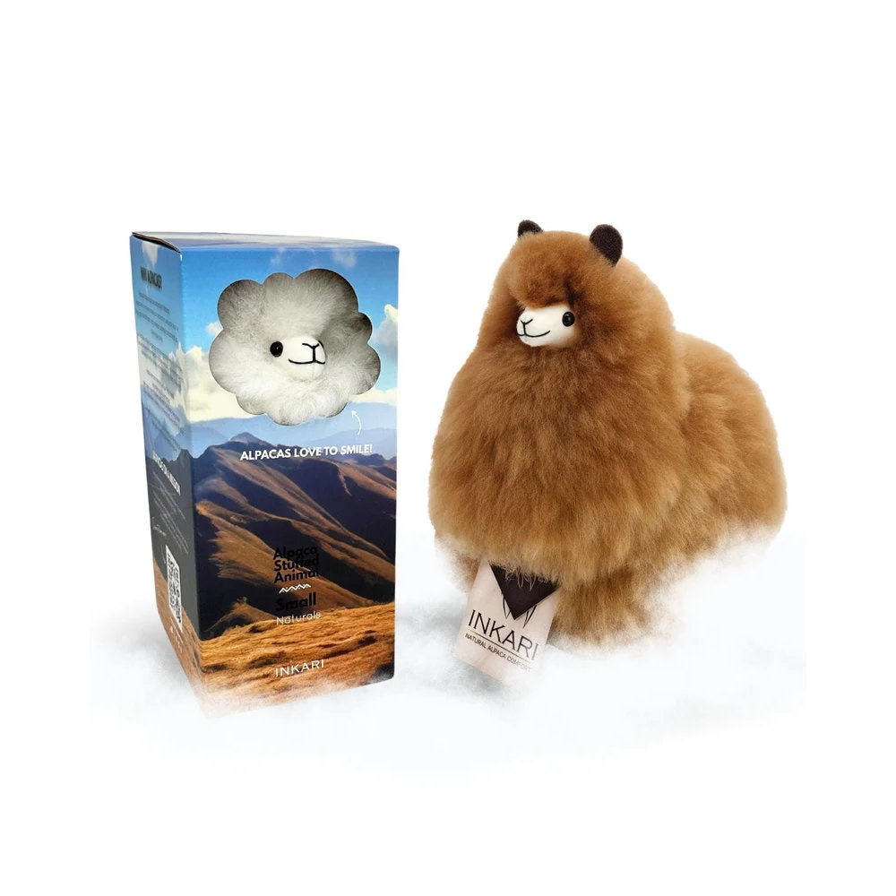 Inkari-Naturals-Alpaca Toy Hazelnut 23cm