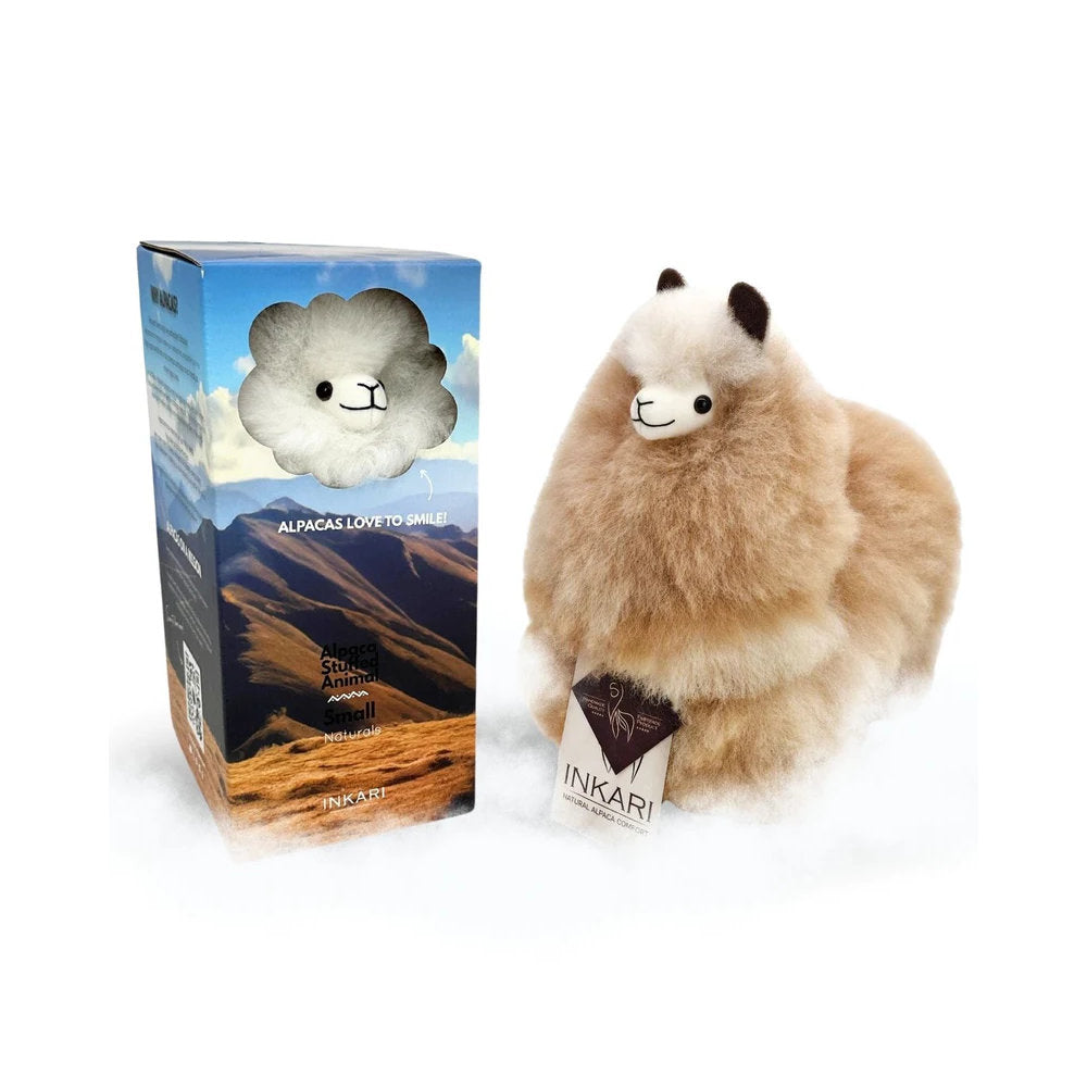 Inkari-Naturals-Alpaca Toy Sandstone 23cm