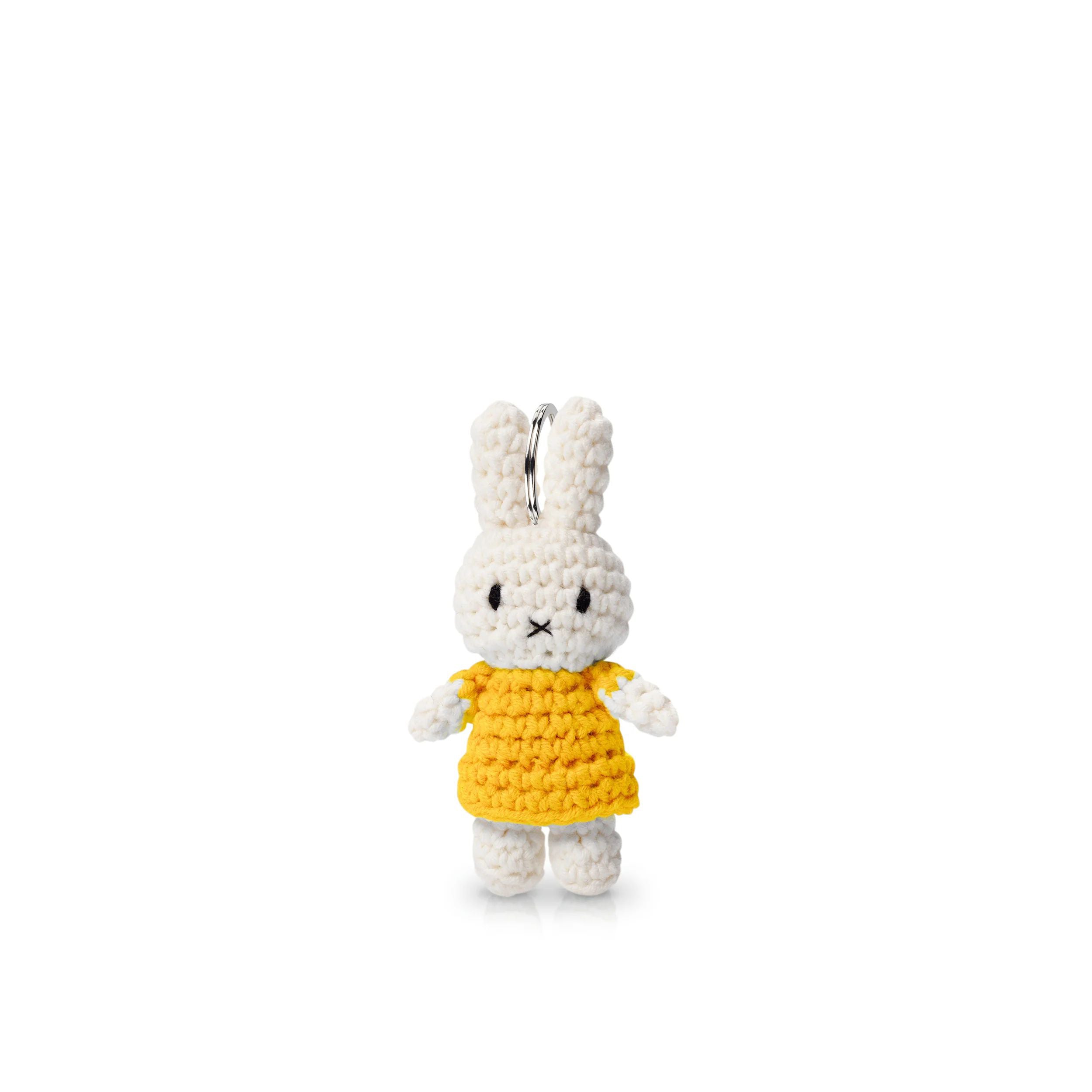 Miffy-Handmade Crochet Miffy Keychain Yellow