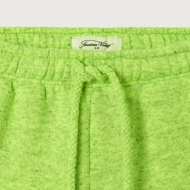 American Vintage-Kids Short Bermuda Ample Jaune Fluo Surteint