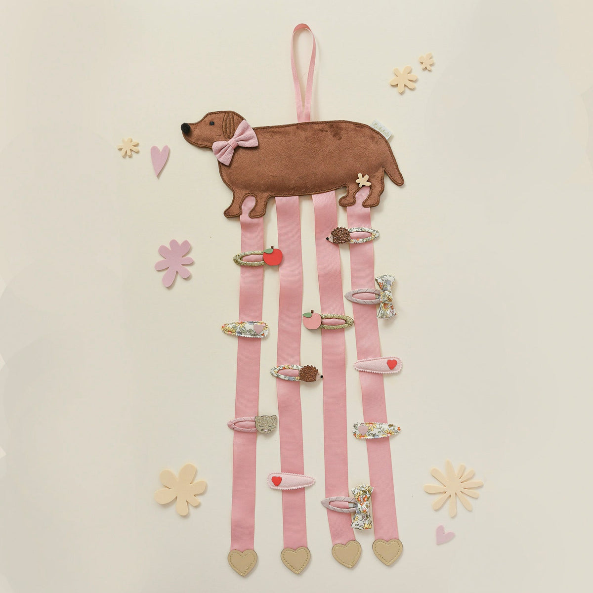 Rockahula-Sausage Dog 4 Ribbon Clip Hanger