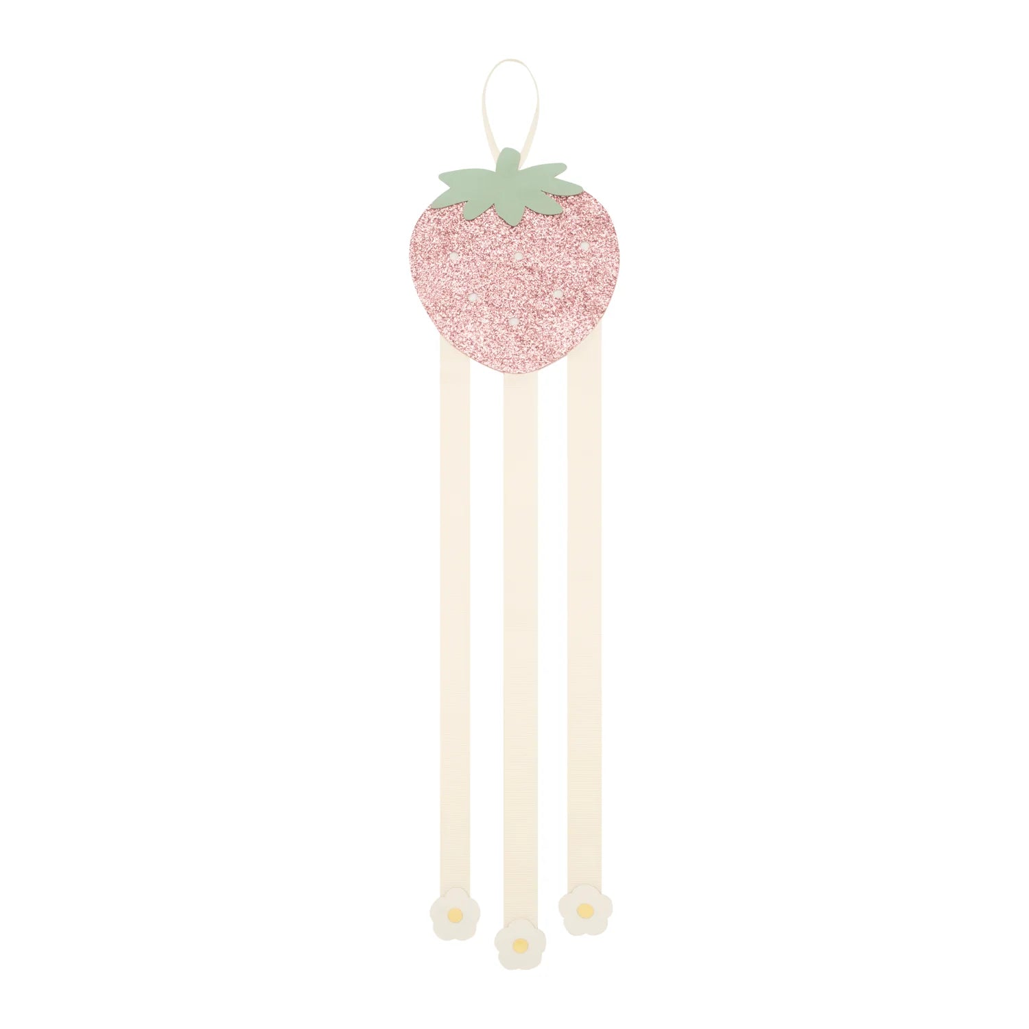 Rockahula Kids-Sweet Strawberry 3 Ribbon Clip Hanger