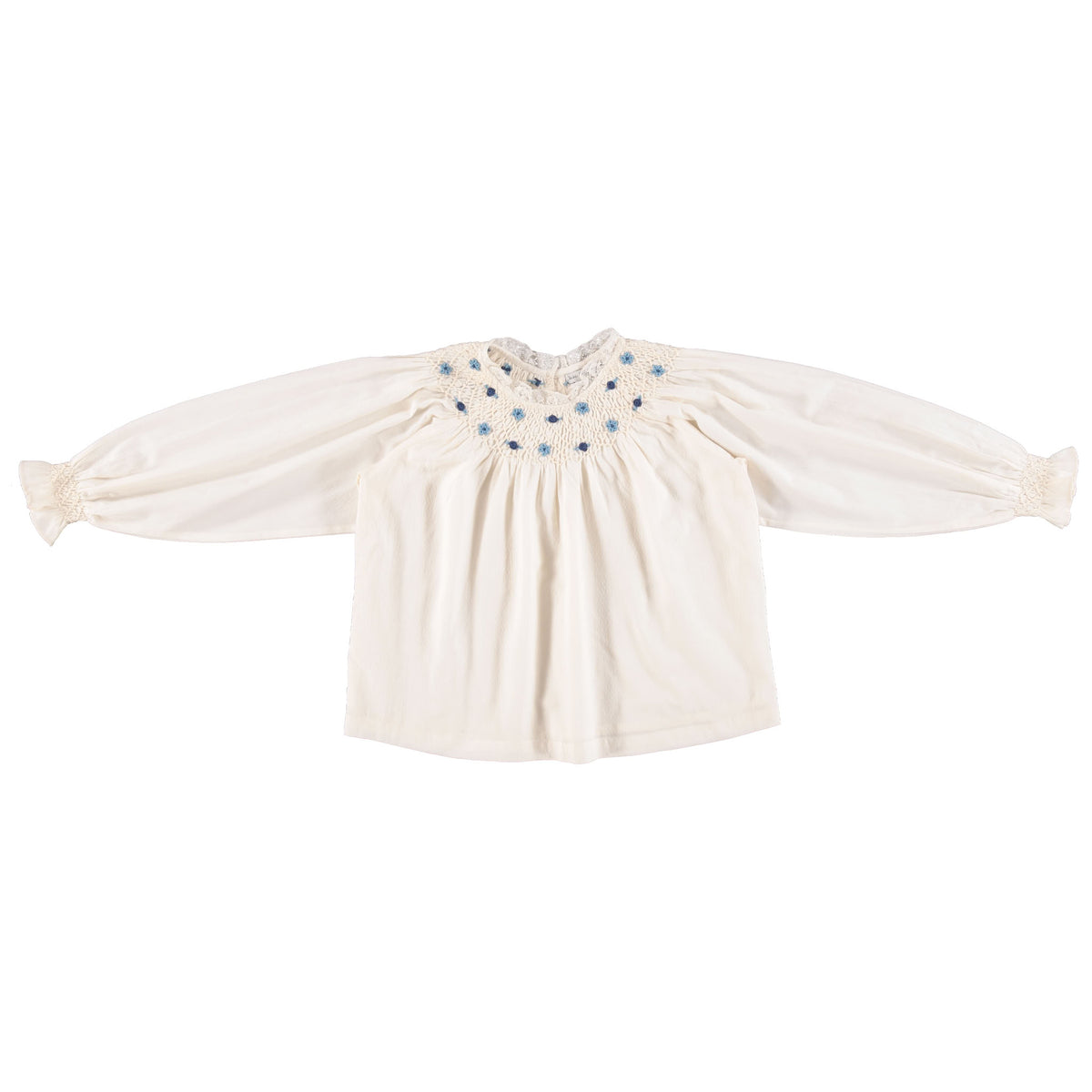 Bebe Organic-Celestia Girls Blouse Natural Dobby