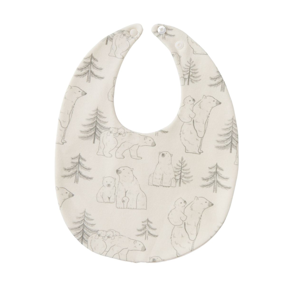 Blara Organic House-Classic Bib Polar Bear Family