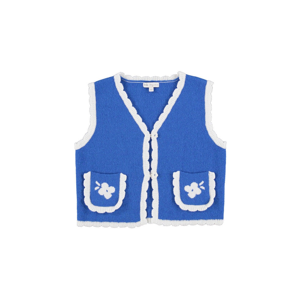 Bebe Organic-Cosette Girls Vest Nordic knit