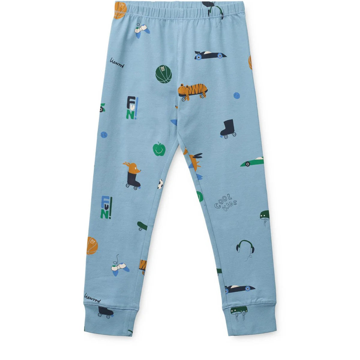Liewood-Wilhelm Printed Pyjamas Set Dog / fun / beach blue / mix