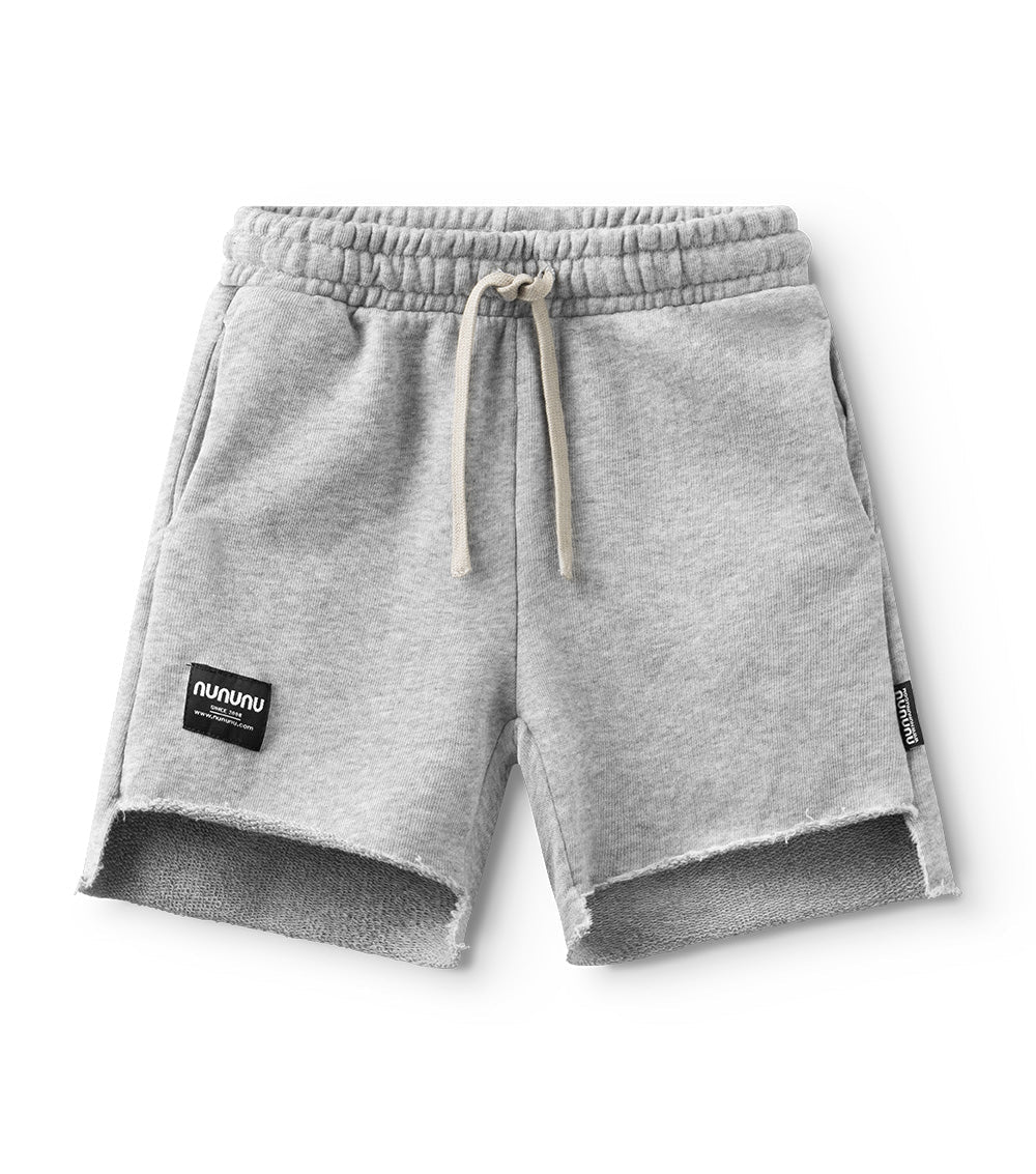 UNBALANCED SWEATSHORTS HEATHER GREY