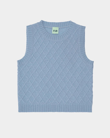 Lambswool Vest Sky