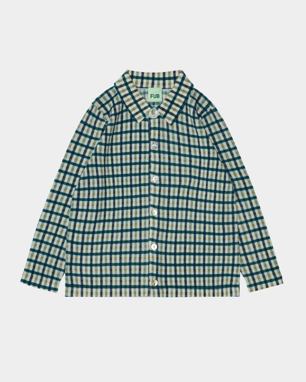 Printed Shirt buttermilk/teal