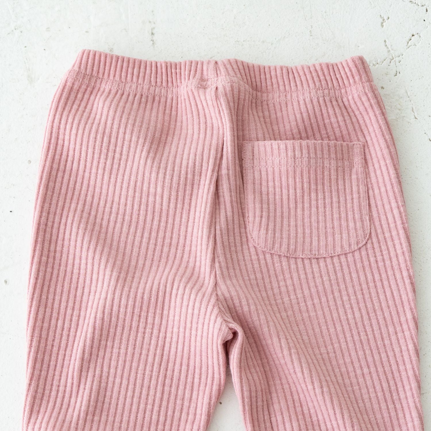 Solii + Solä - Girls Ribbed Flare Pants Pink