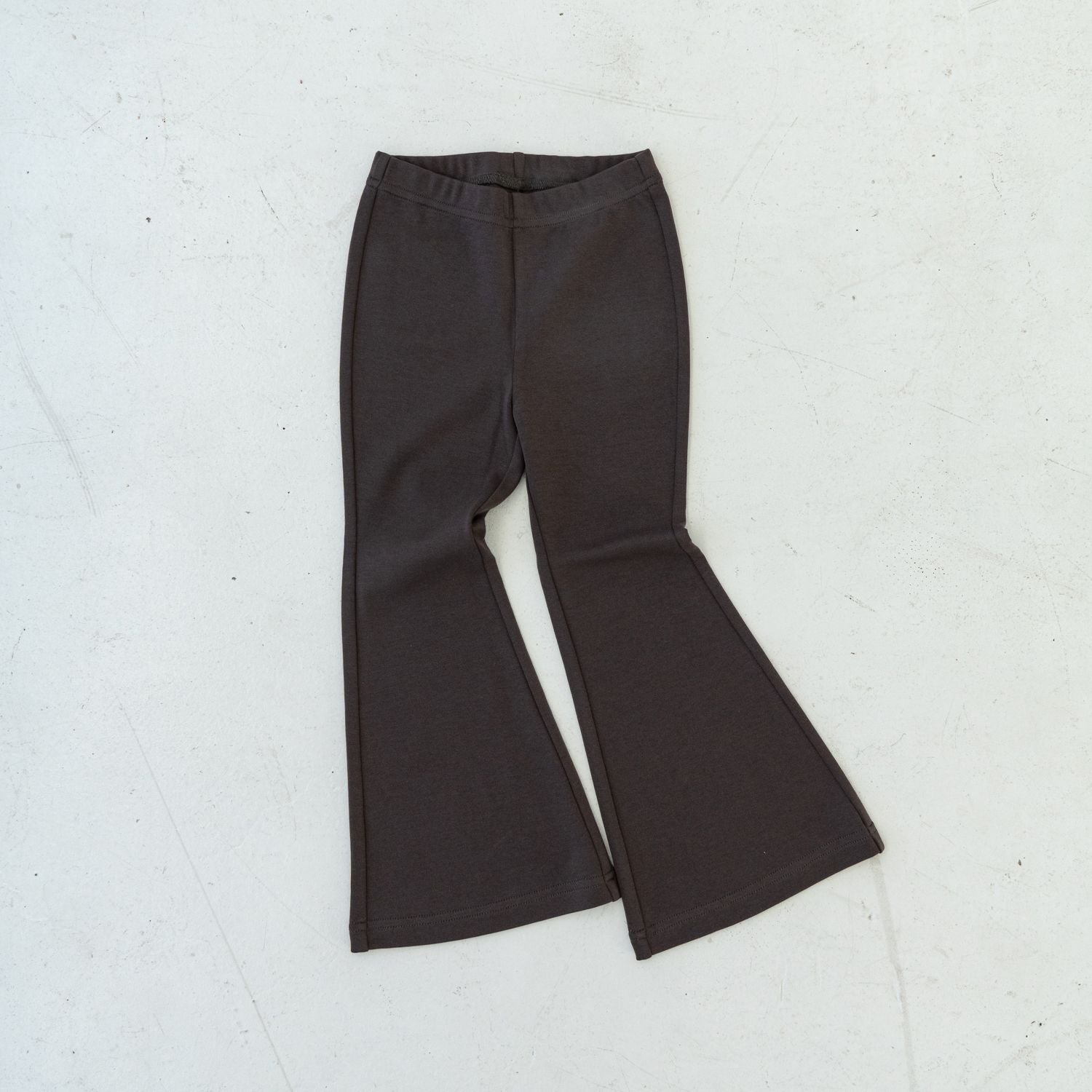 Solii + Solä - Girls Flare Cotton Pants Charcoal