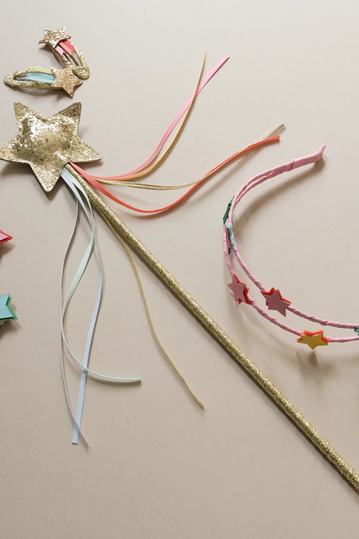 Glitter Star Wand Gold