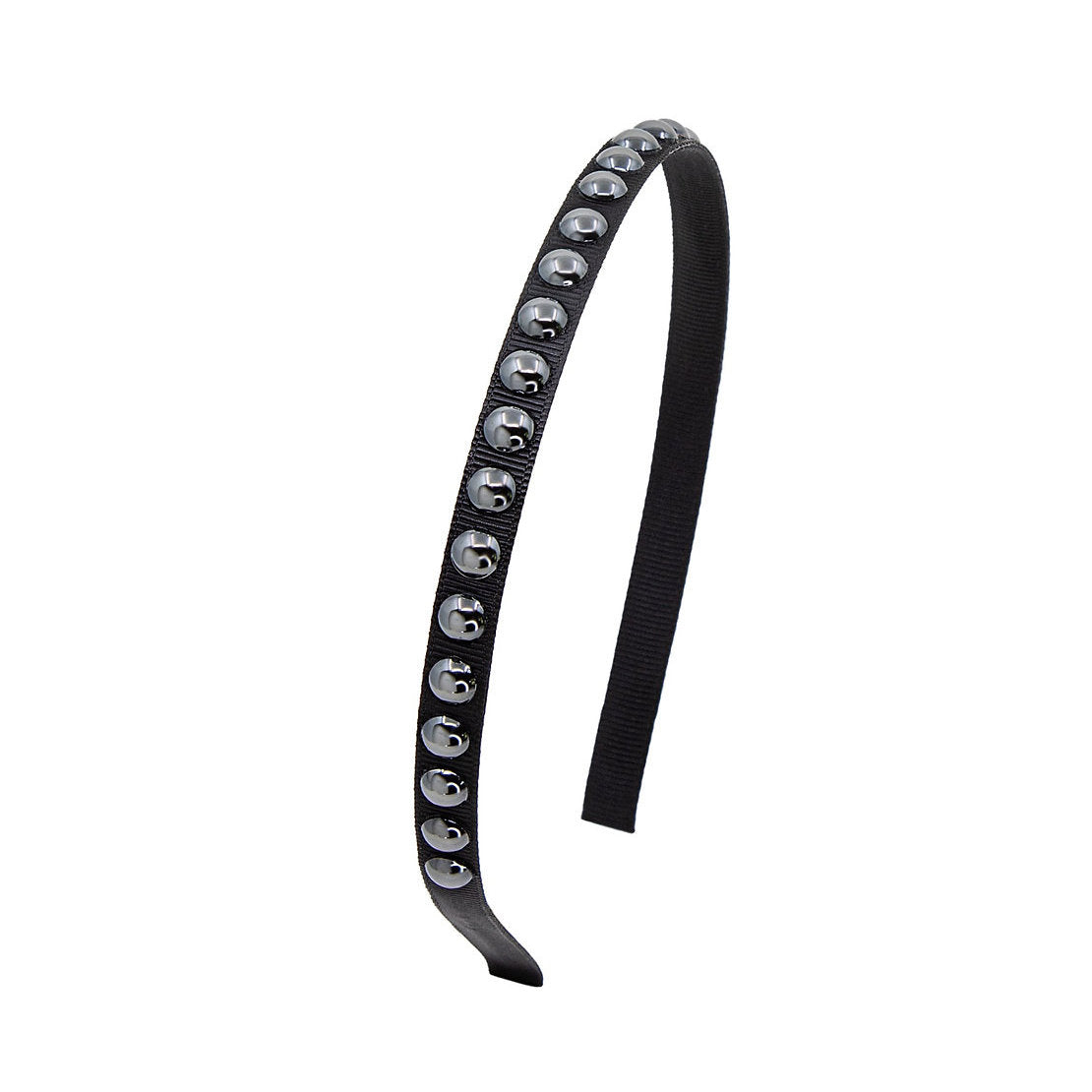 Olilia-Deluxe Crystals Hard Headband-Black