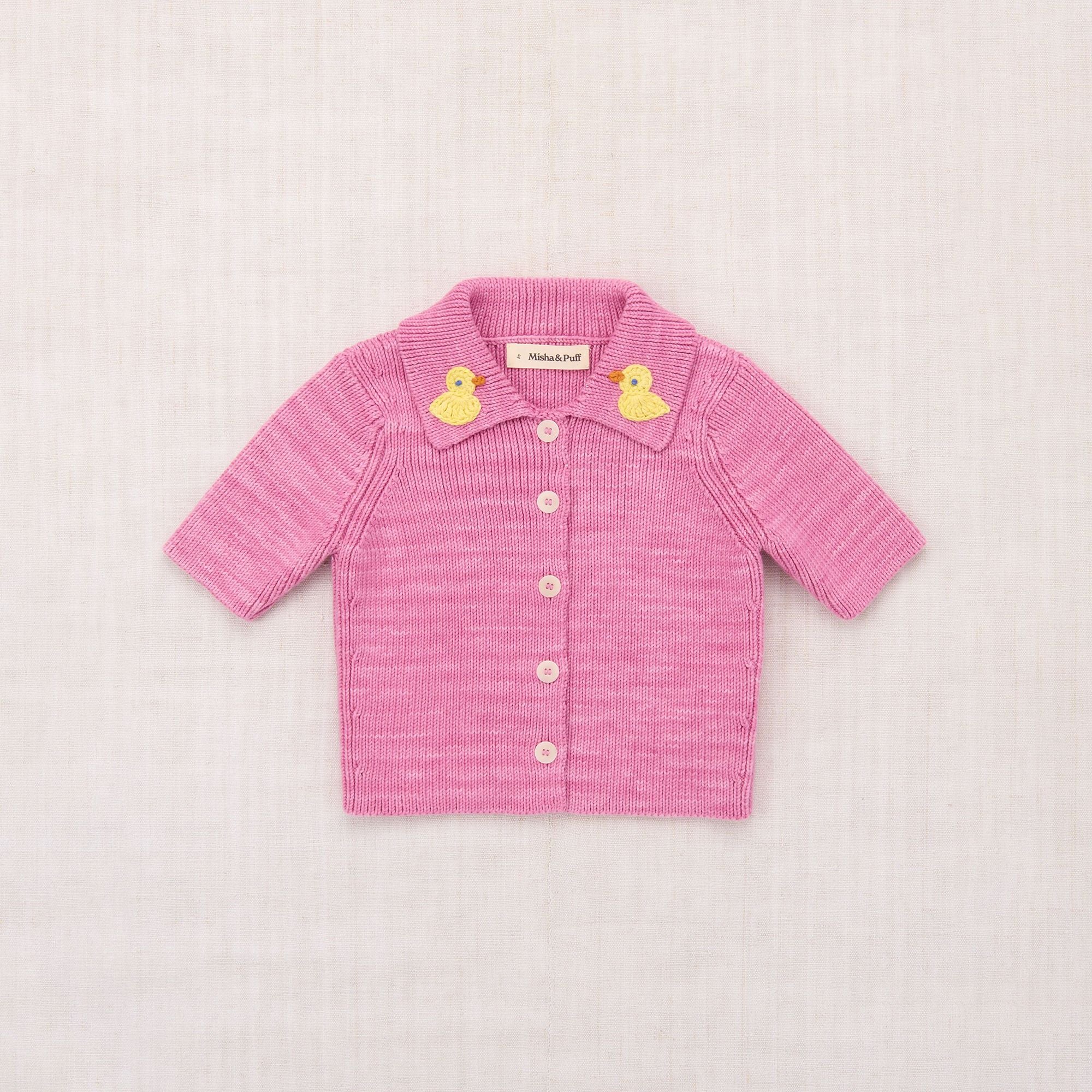 Misha & Puff-Girls Duckling Cafe Cardigan Azalea
