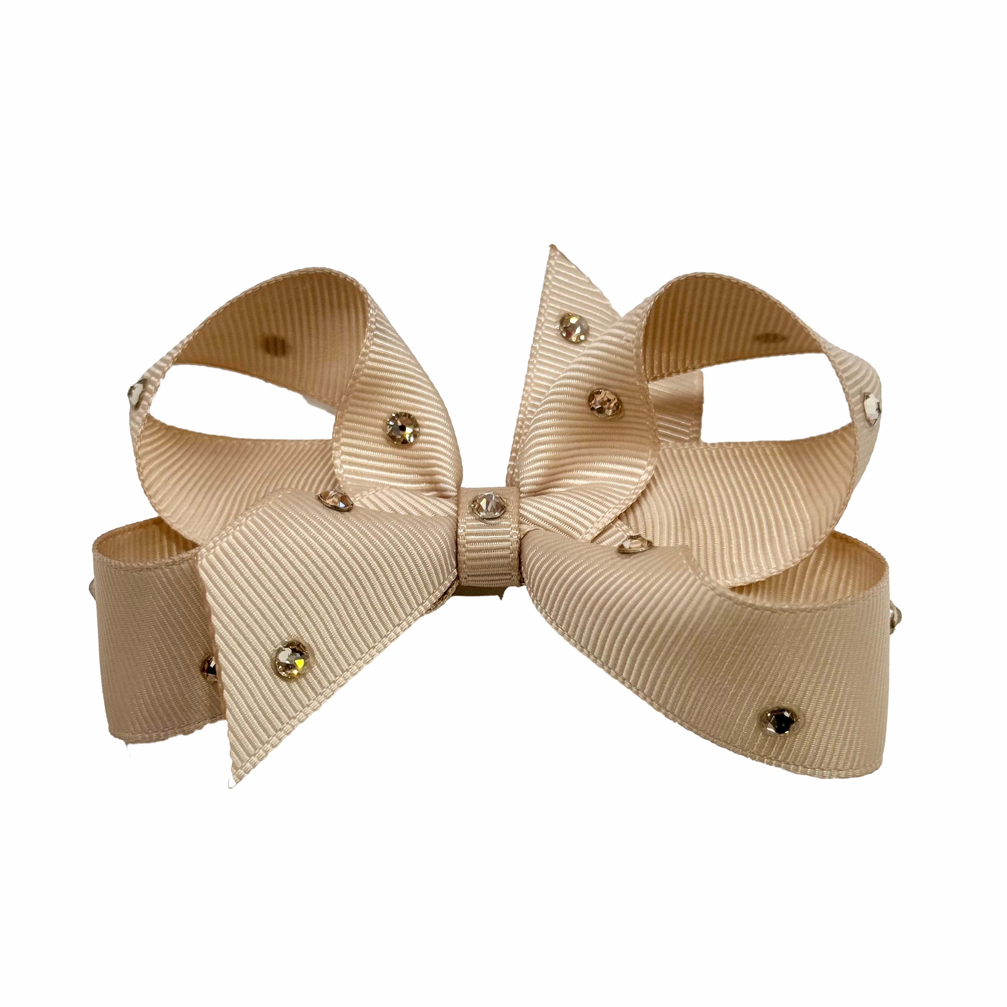 Olilia-Medium Classic Bow-Tan