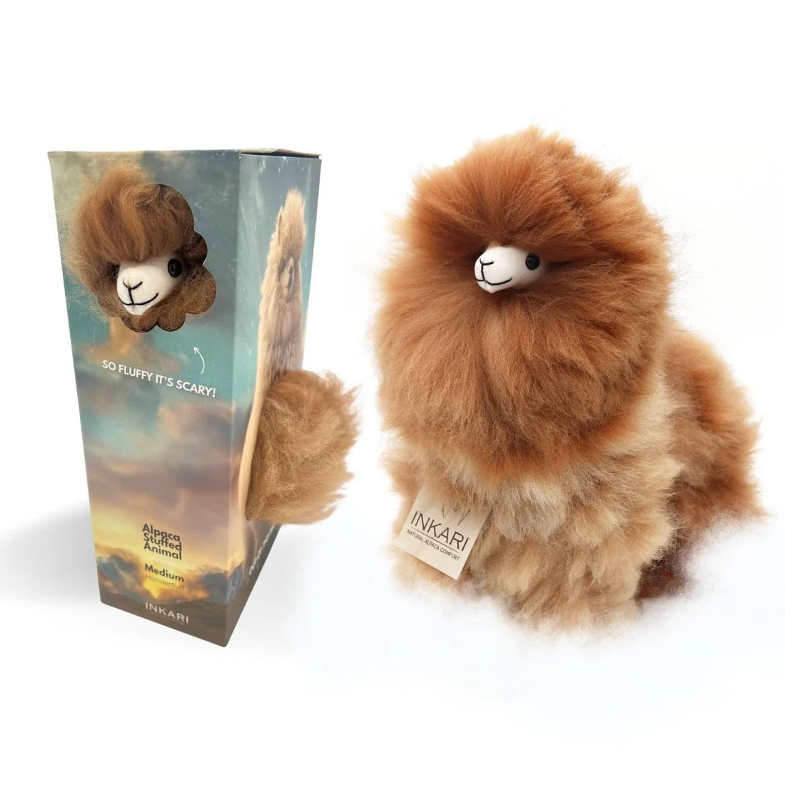 Inkari-Alpaca Monster Medium 32cm Sandstone