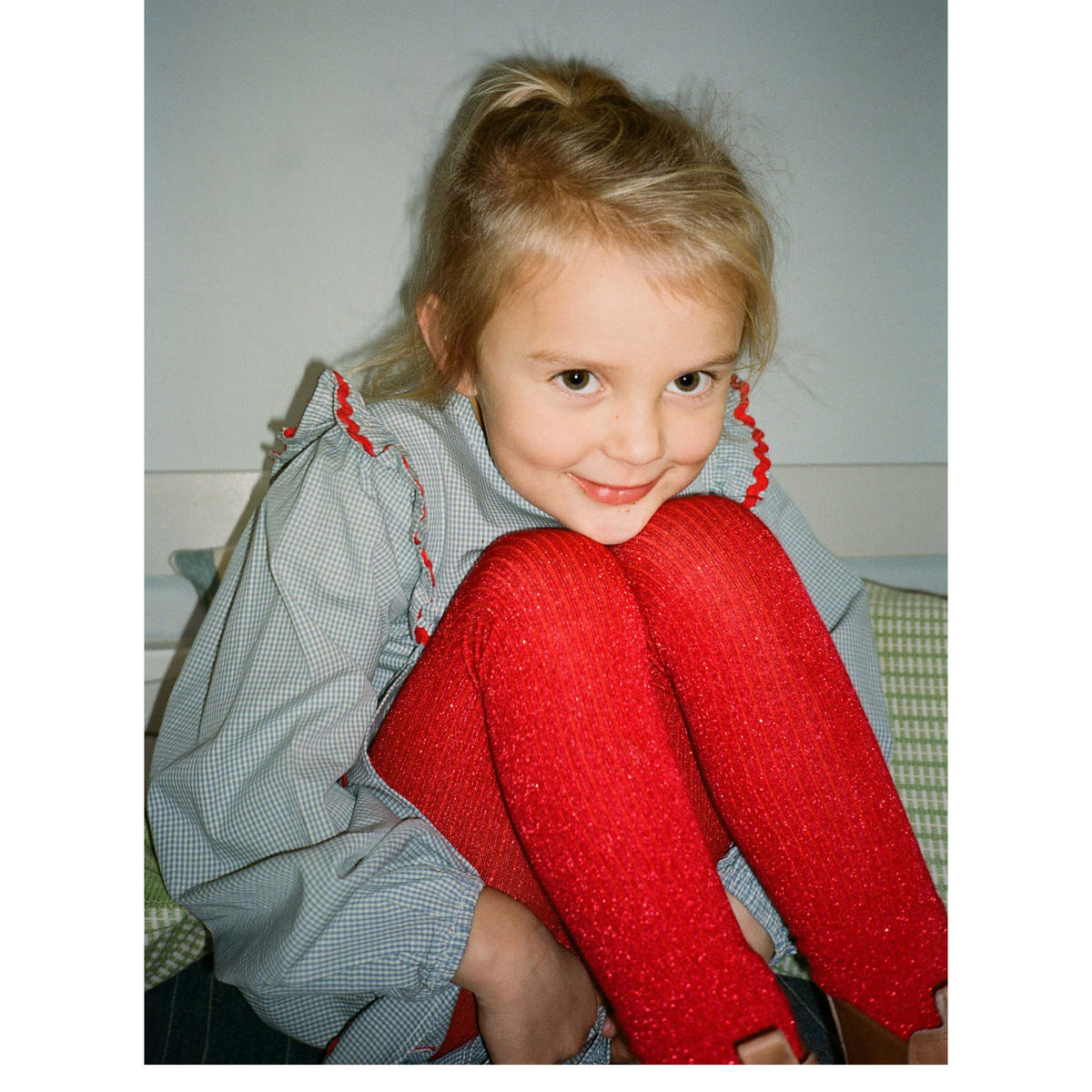 Flöss-Girl Ellis Dress Light Blue Gingham