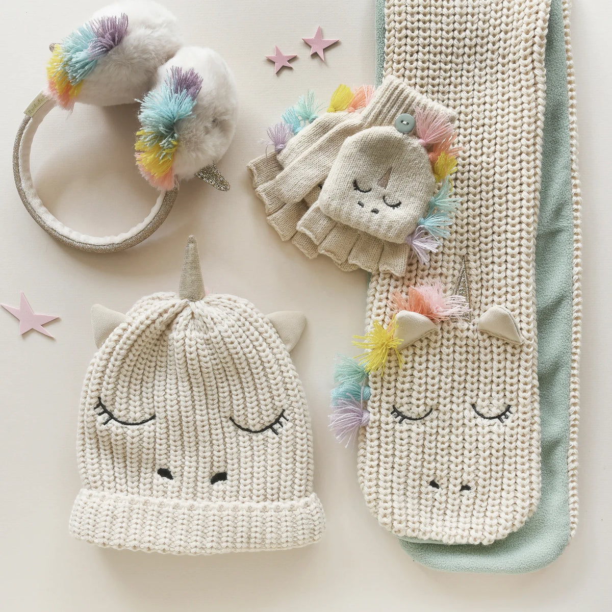 Rockahula Kids-Rainbow Unicorn Knitted Hat