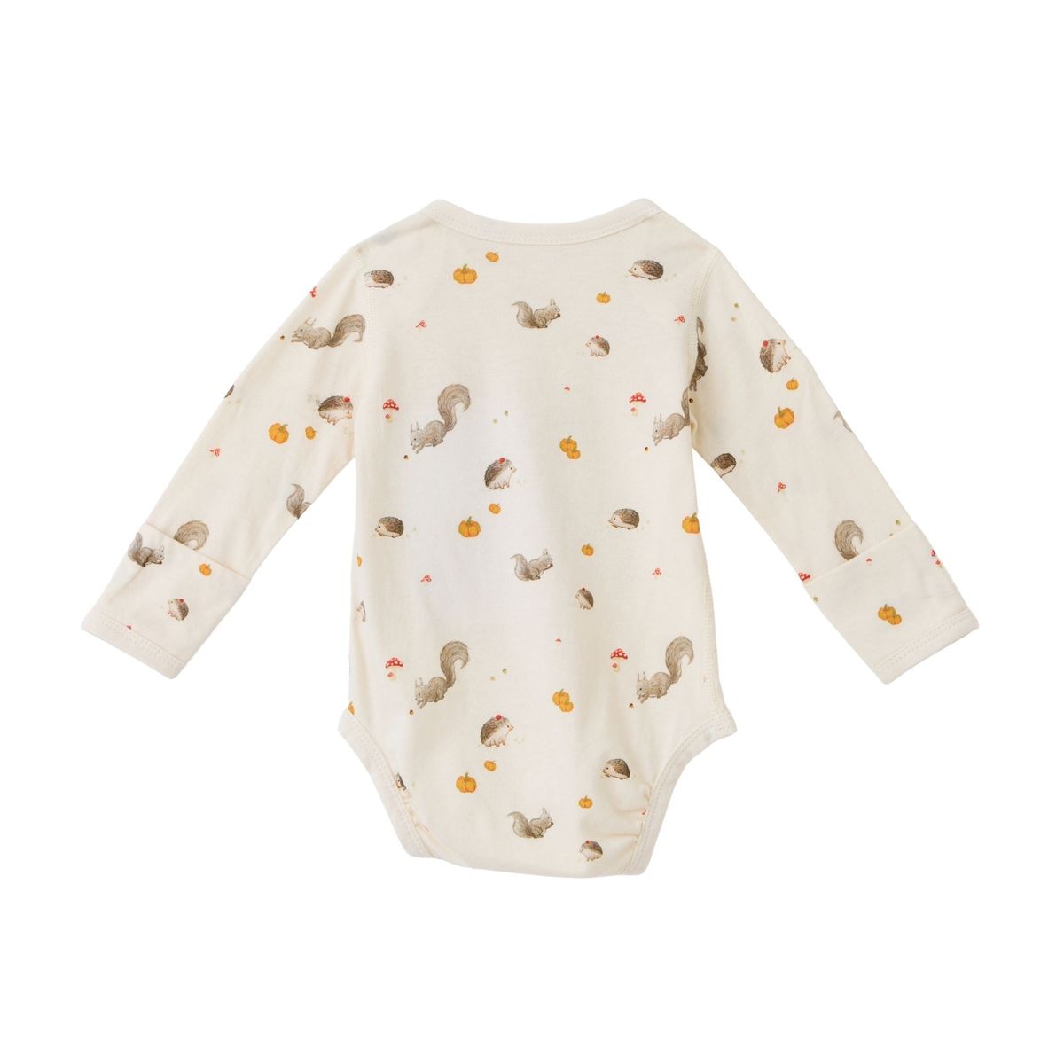 Blara Organic House-Envelope Long Sleeve Bodysuit Forest Friends