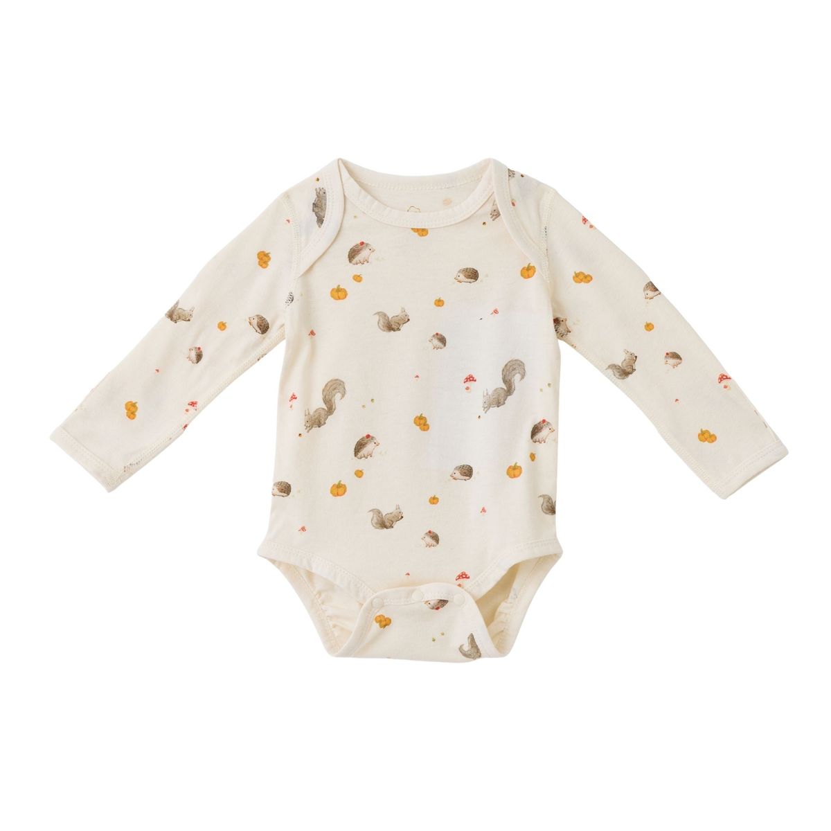 Blara Organic House-Envelope Long Sleeve Bodysuit Forest Friends