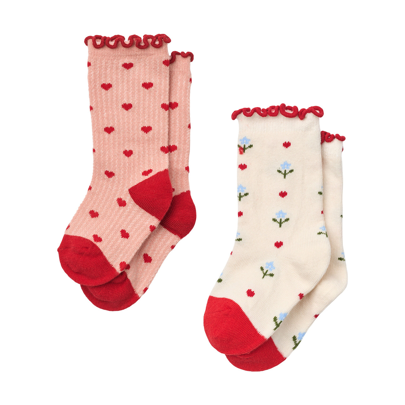 Flöss-Vigga Socks 2-pack Violet Heart
