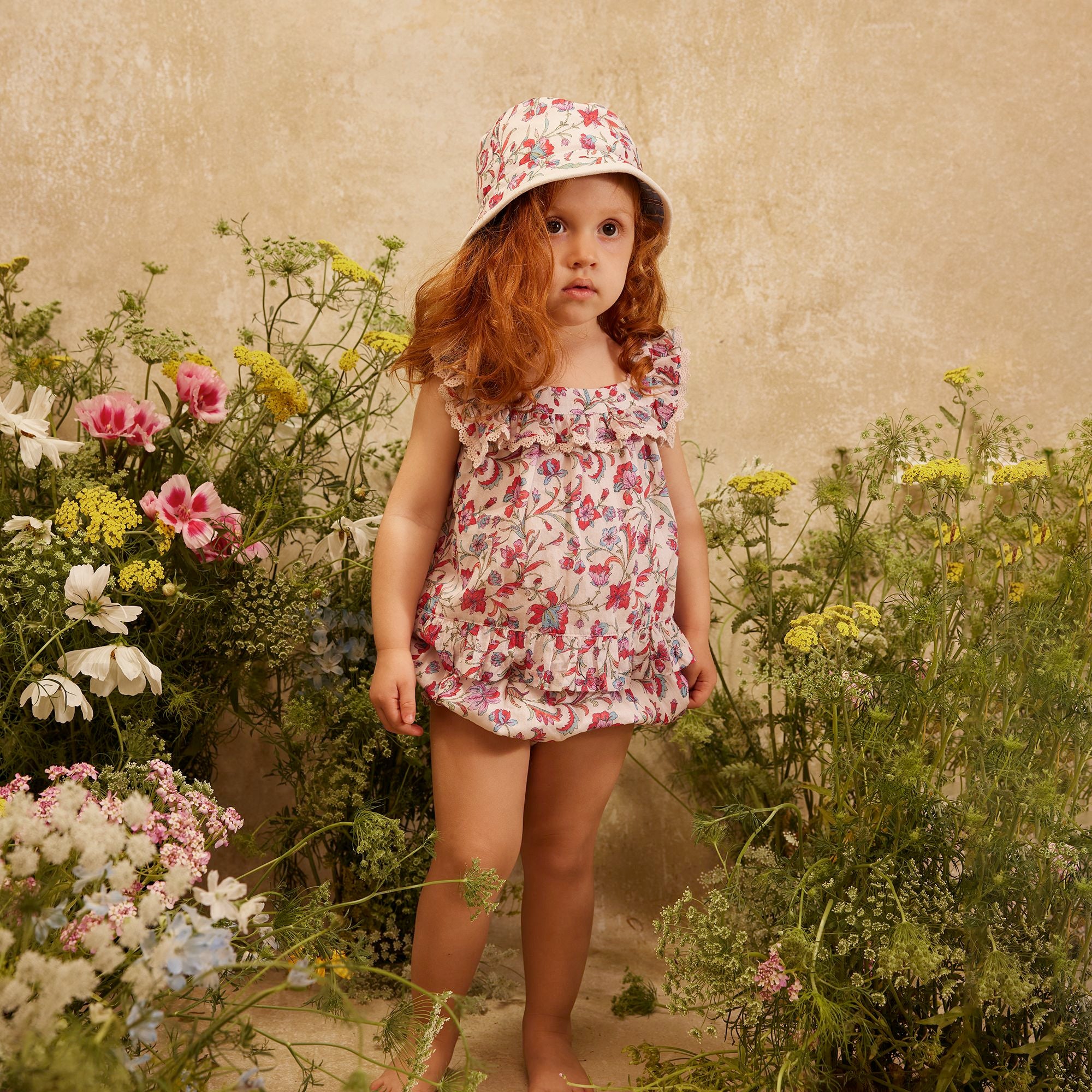 Louise Misha-Baby Girls Blouse Inessa Cream Floral Haven