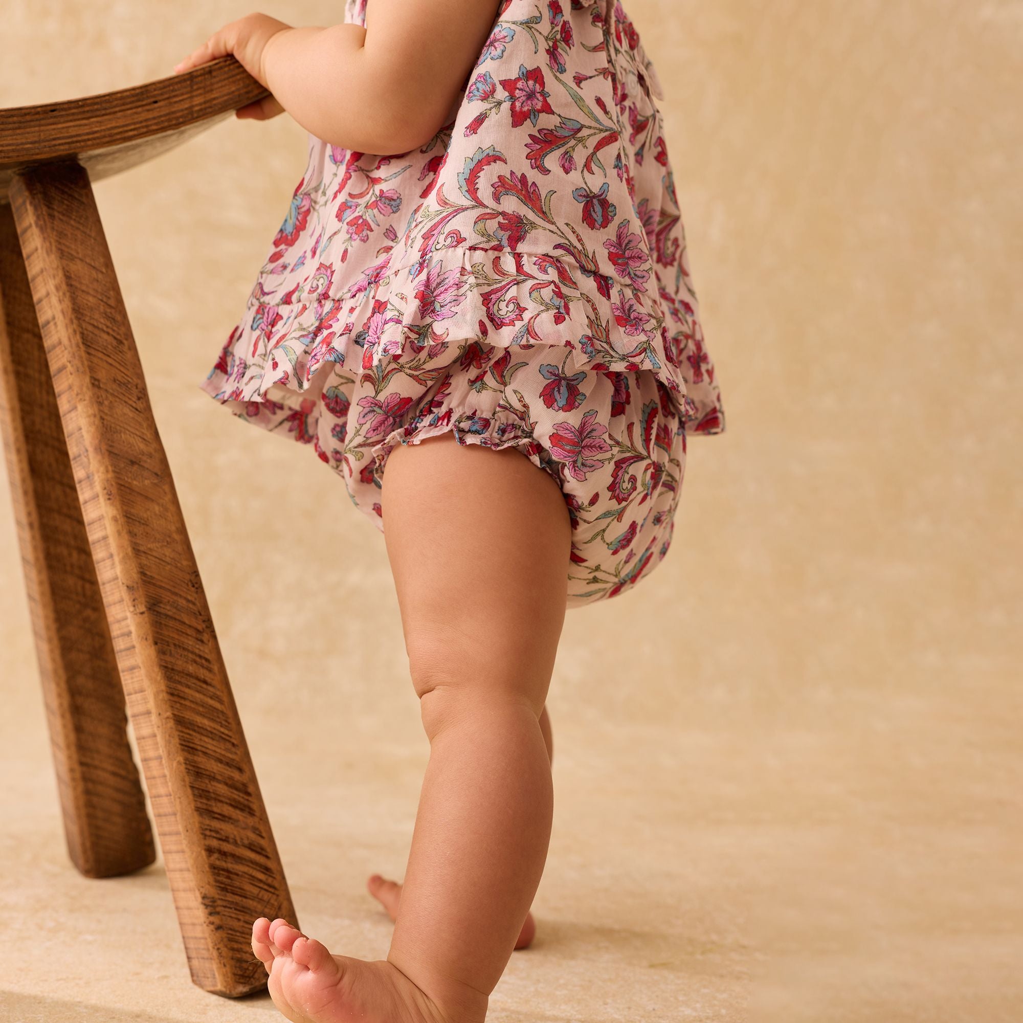 Louise Misha-Baby Girls Bloomers Maud Cream Floral Haven