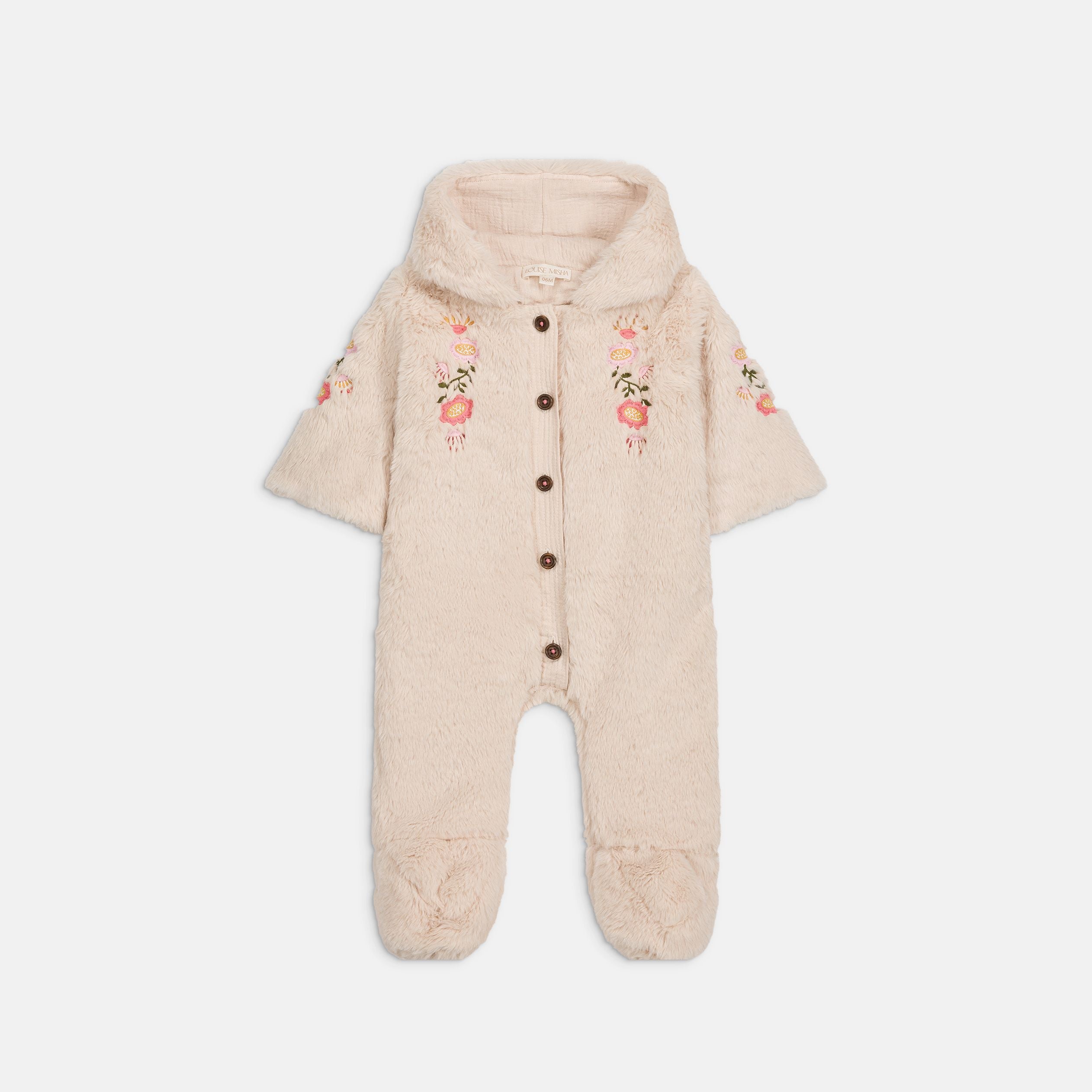 Louise Misha-Baby Girls Pilot Jumpsuits Naglaya Cream