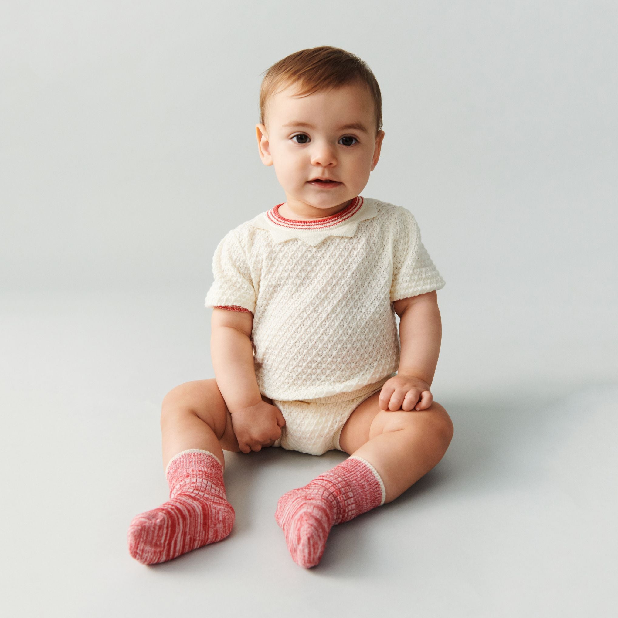 FUB-Kids Waffle Tee ecru