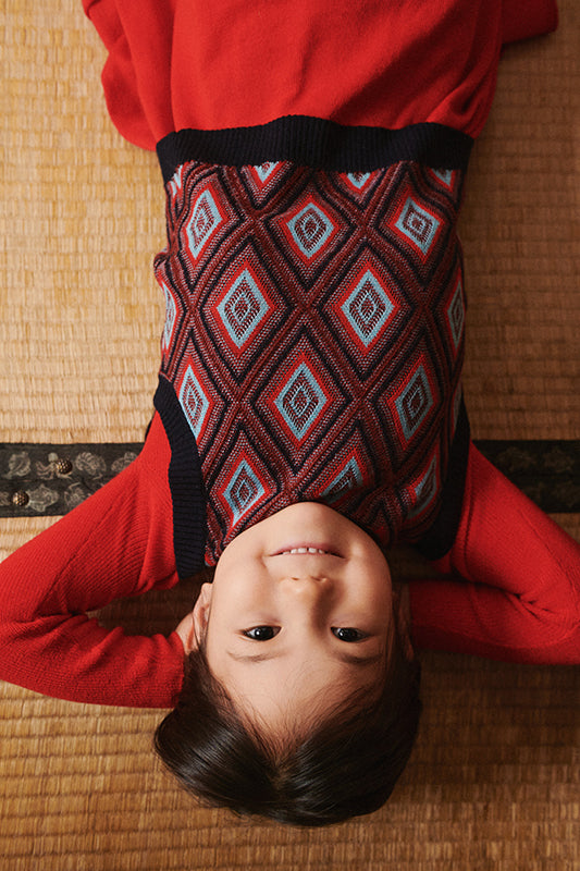 FUB-Kids Harlekin Vest dark navy