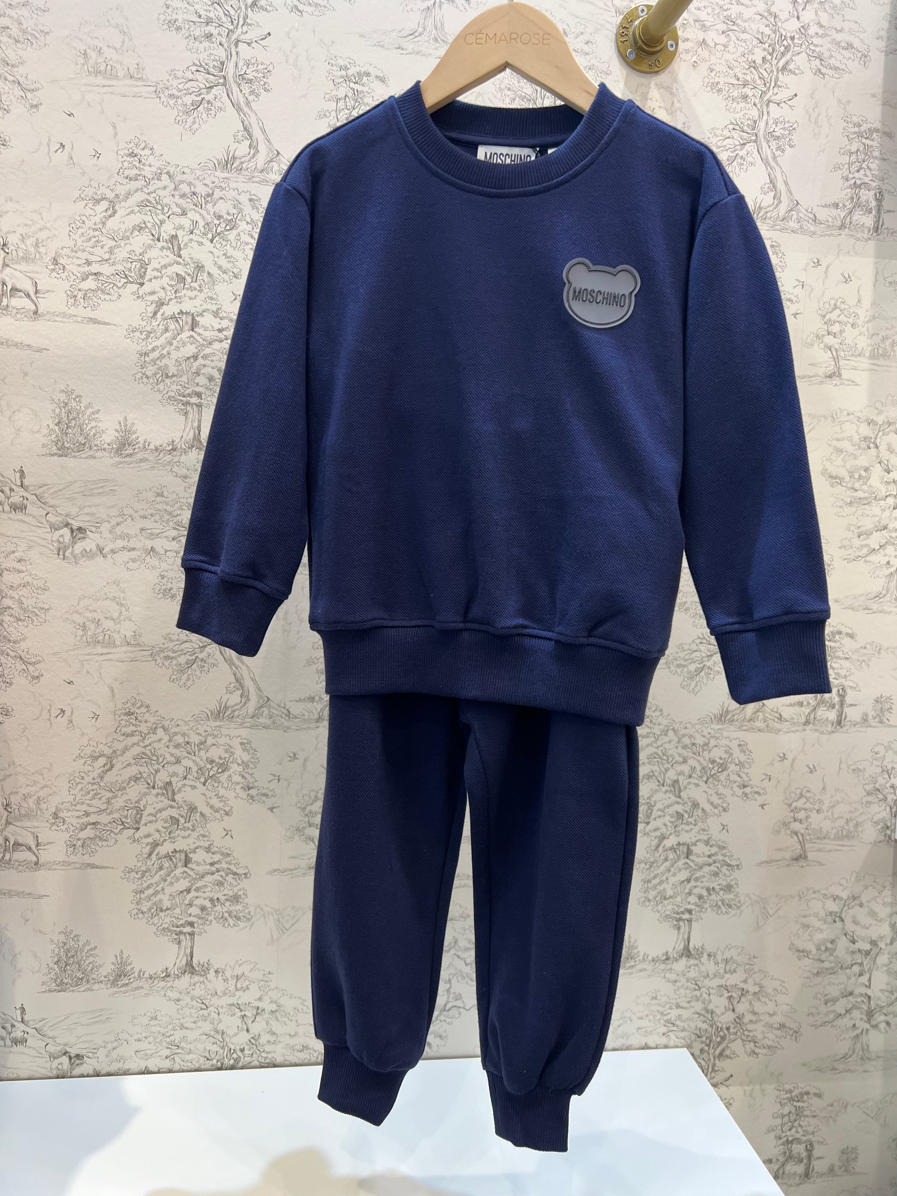 SWEATSUIT WITH RUBBER BEAR LOGO PATCH