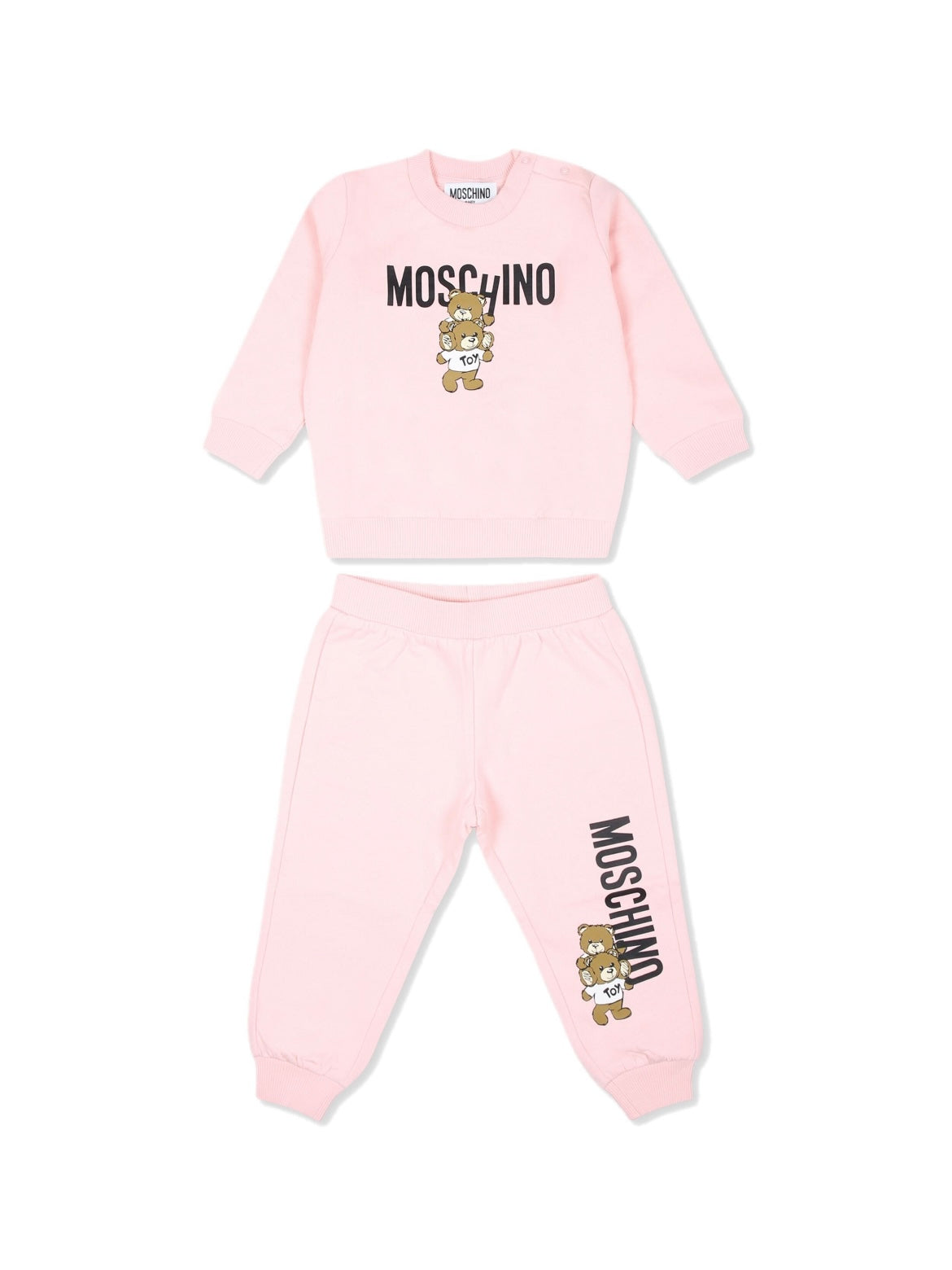 BABY SWEATSUIT WITH LRG TWO BEARS LOGO GRAPHIC-SGR ROSE