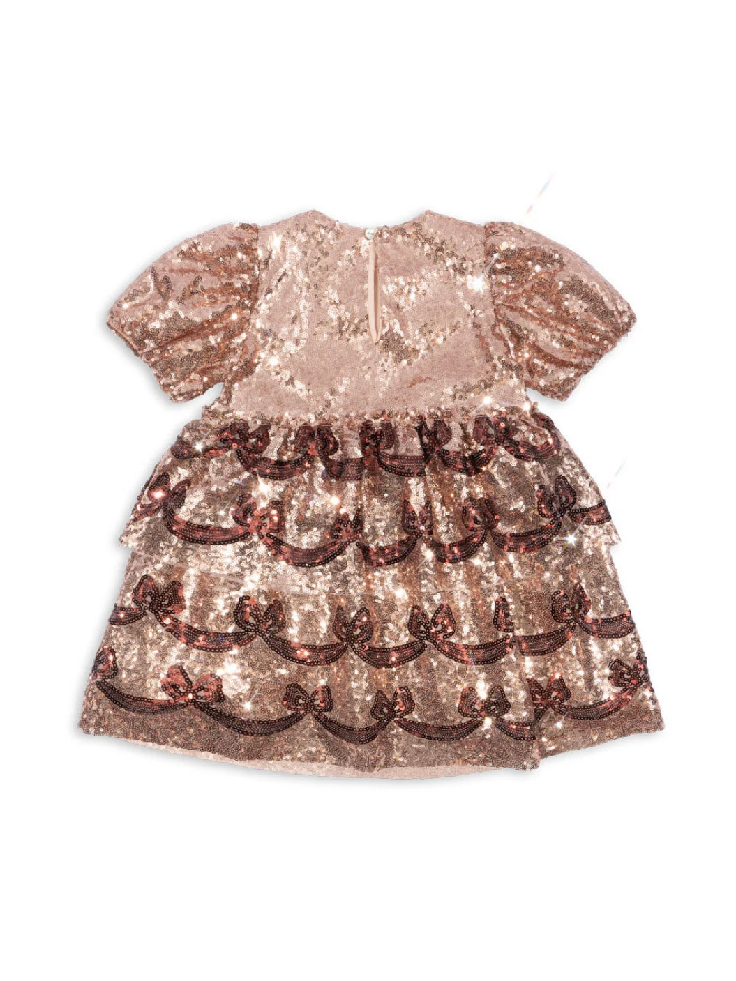 STARLA BOW WOW DRESS GOLD BLUSH