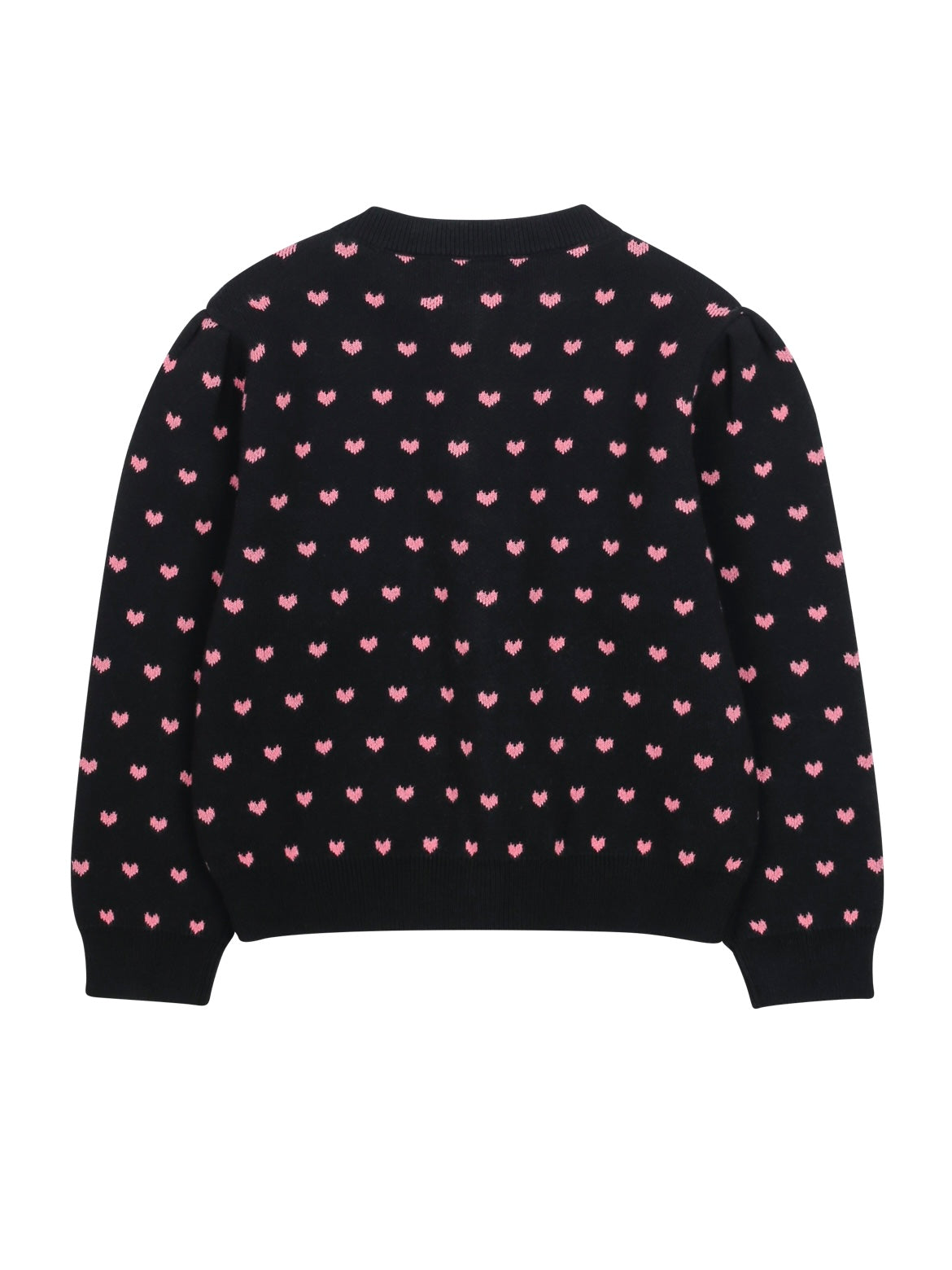 PomPom Shirring Cardigan-Black