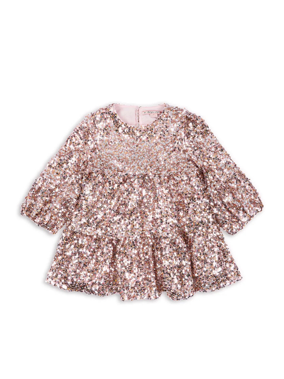 LILA SEQUINS DRESS GREY/ROSA