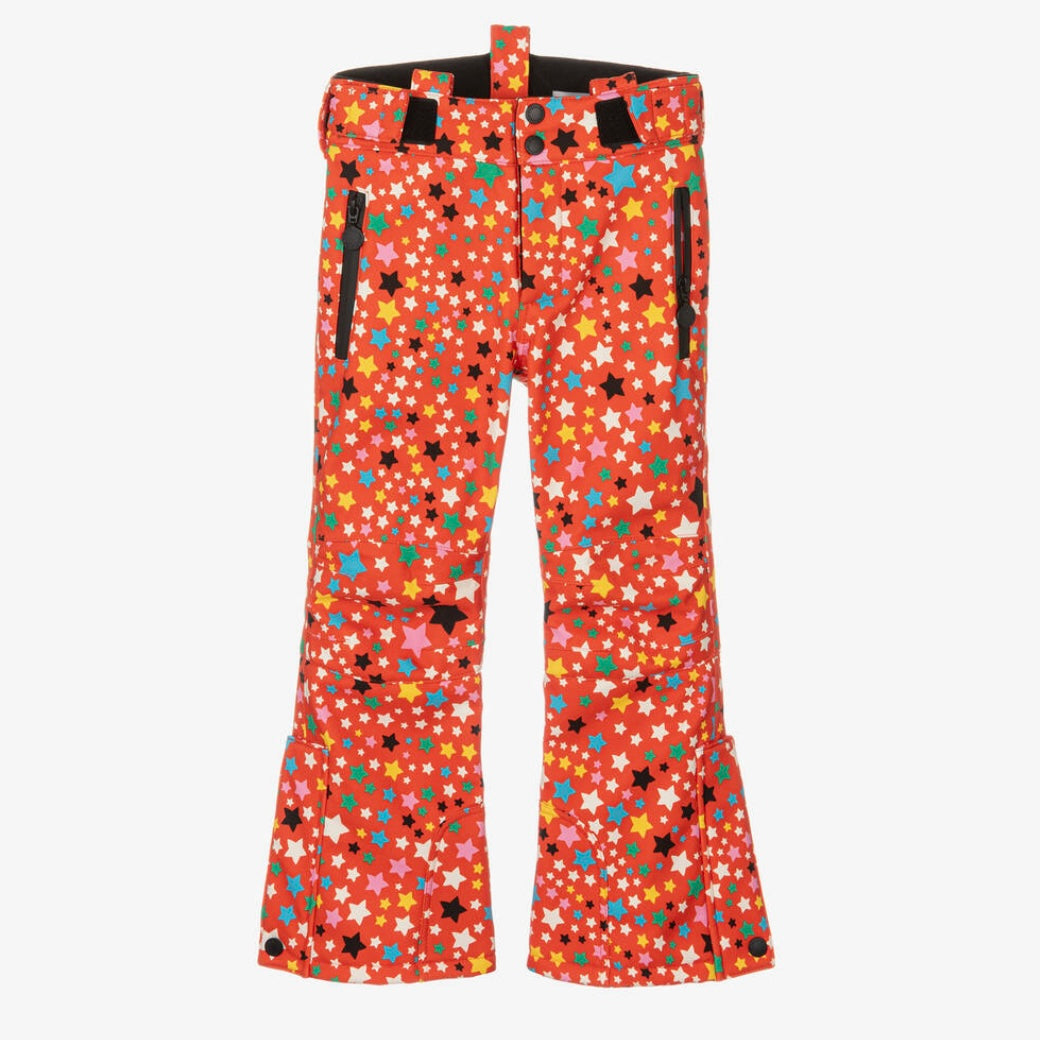 GIRL SWIRLING MULTICOLOR STARS SKI PANTS