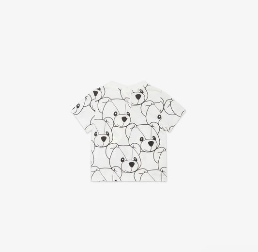 BABY SS ALLOVER BEAR FF DETAILED PRINTED TEE