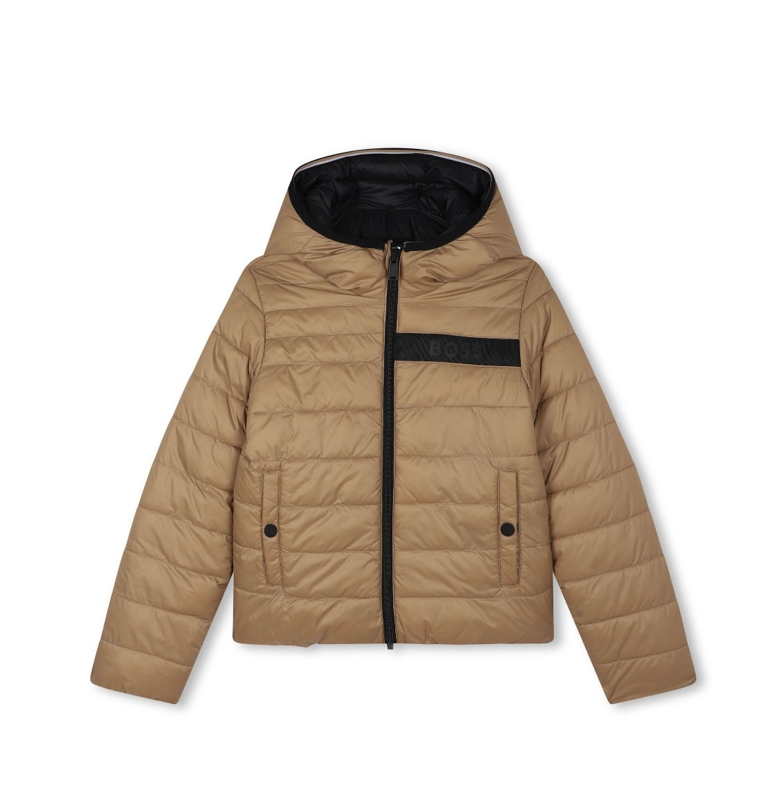 REVERSIBLE JACKET-BROWN