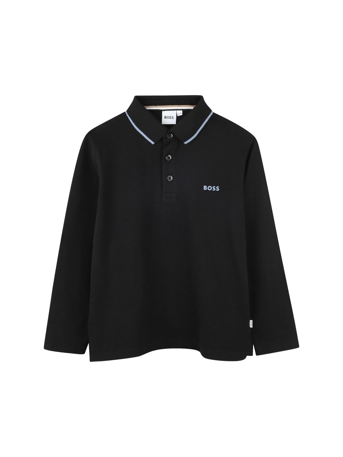 MINI ME LS POLO-BLACK