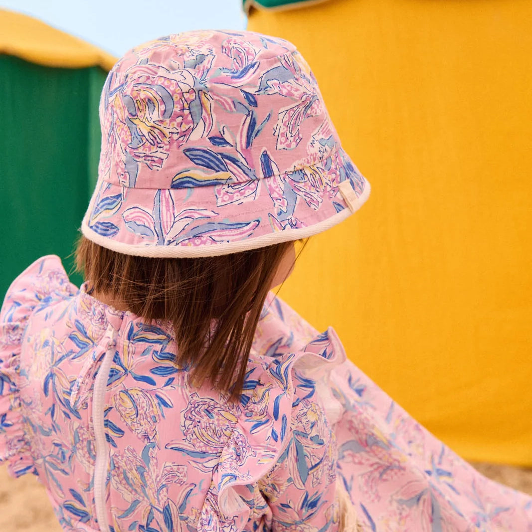 Louise Misha-Girls Sun Hat Lajik Pink Lush-Blue Hib