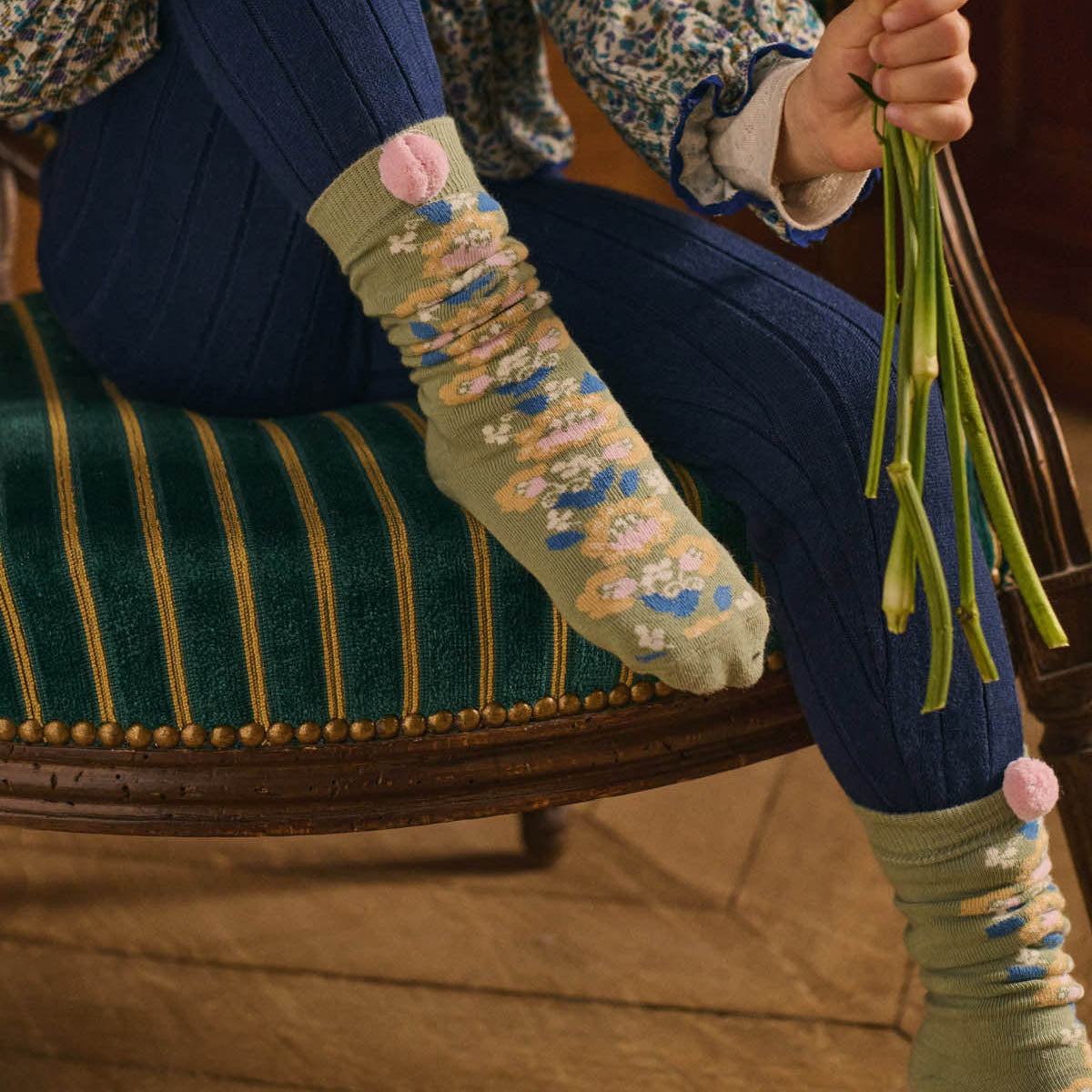 Louise Misha-Girls Almond Socks Chelie