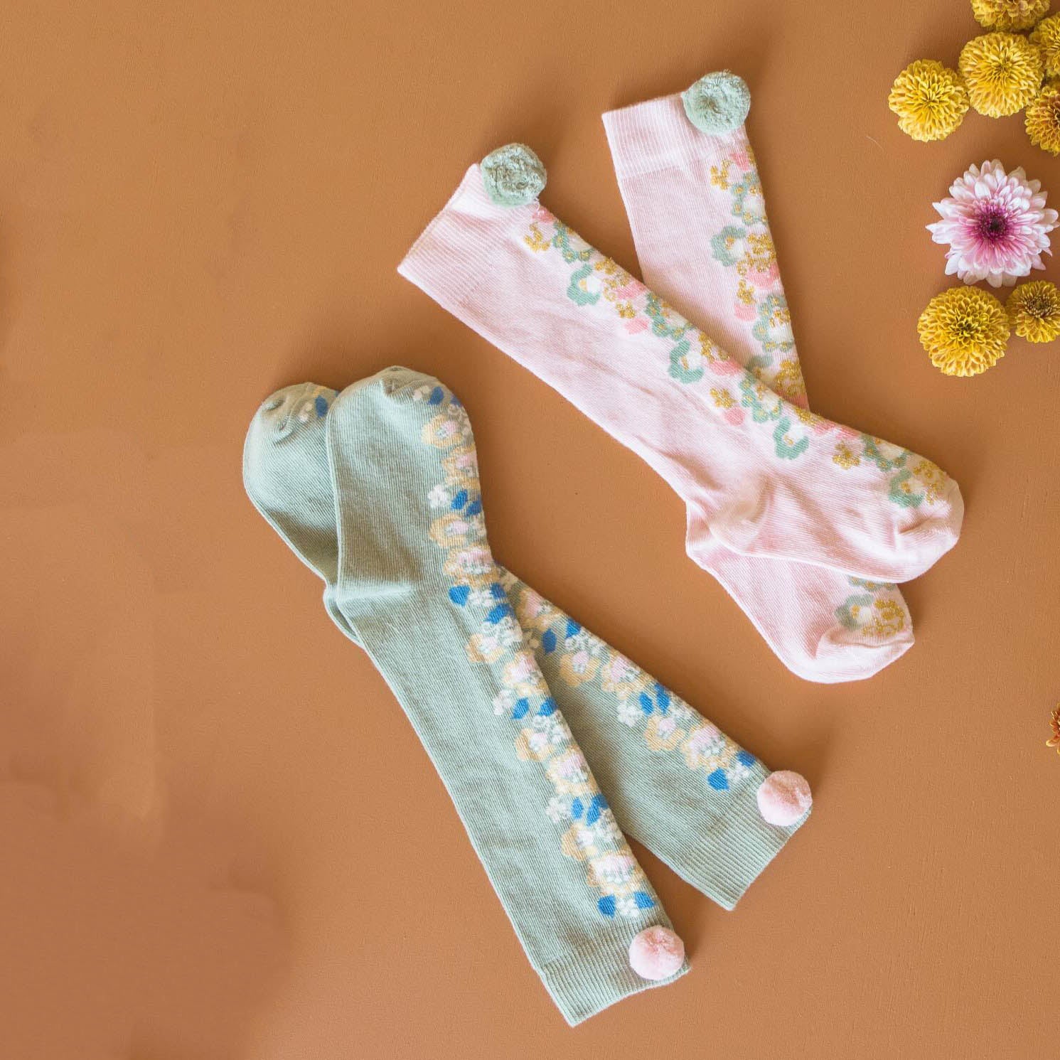 Louise Misha-Girls Almond Socks Chelie