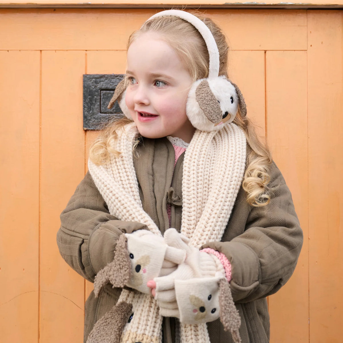 Rockahula Kids-Pippy Puppy Knitted Gloves