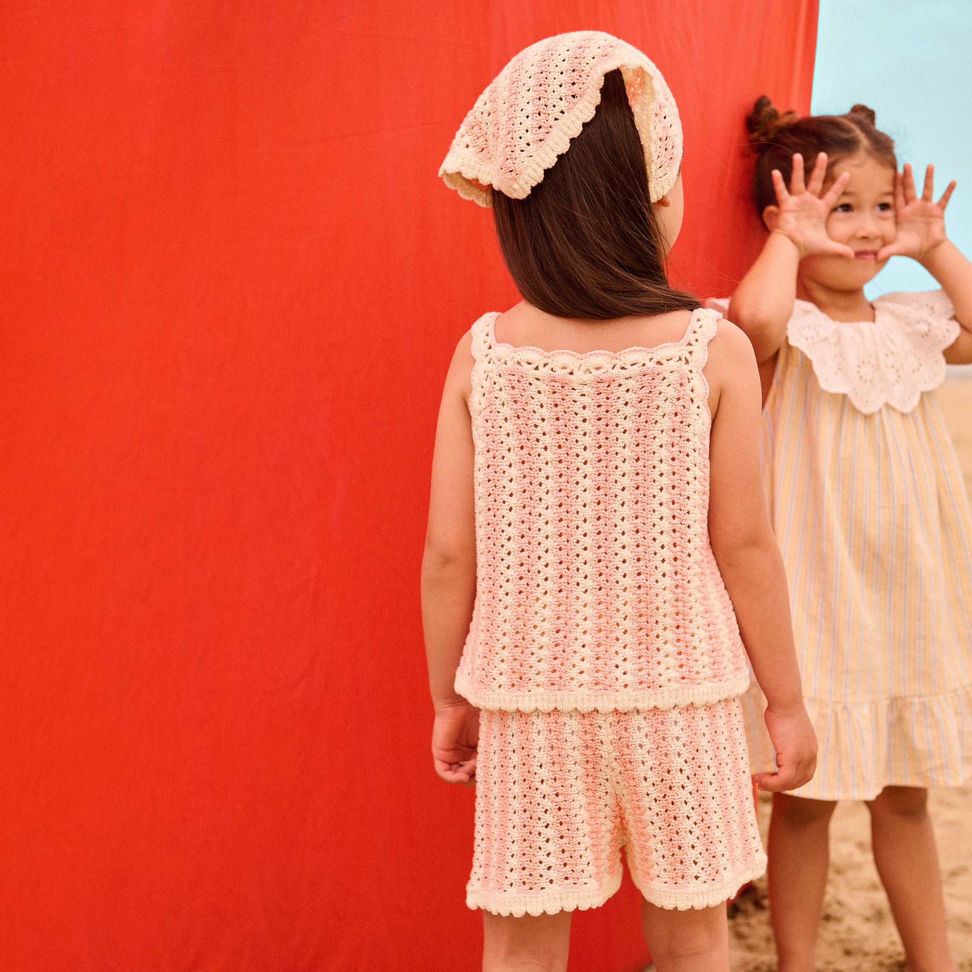 Louise Misha-Girls Shorts Mekylane Pink Stripes