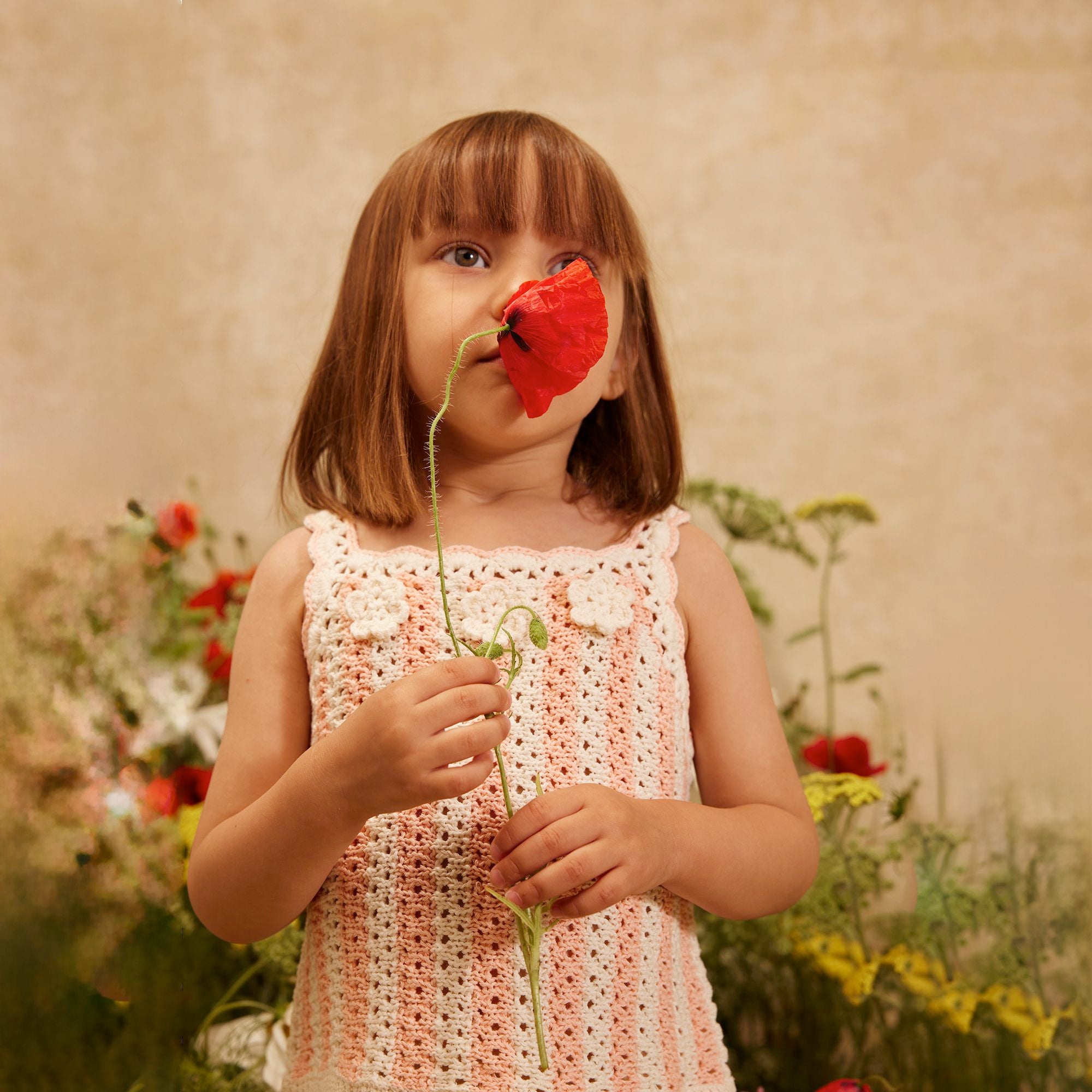 Louise Misha-Girls Top Larya Pink Stripes