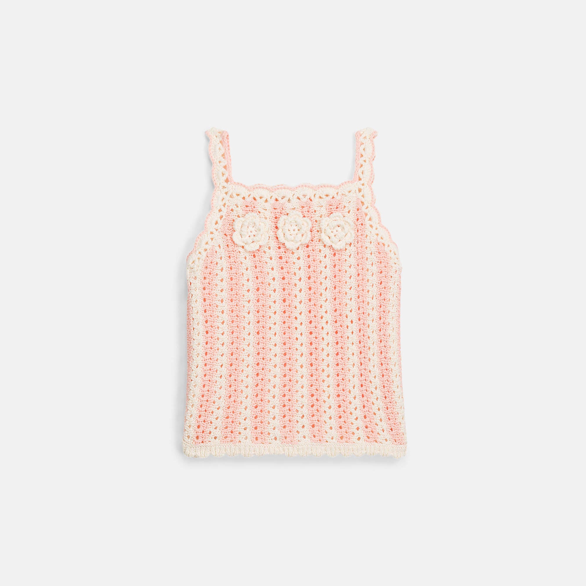 Louise Misha-Girls Top Larya Pink Stripes