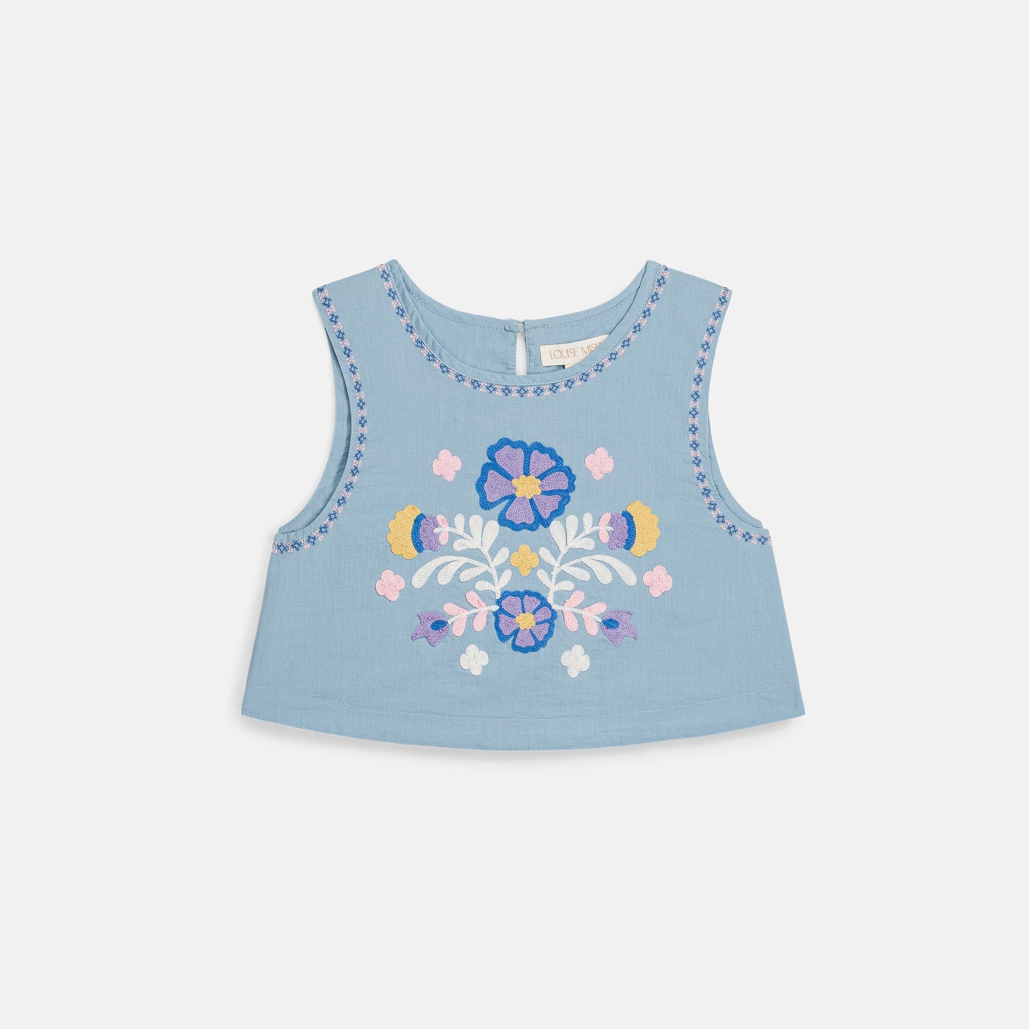 Louise Misha-Girls Camisole Albane Stone Blue