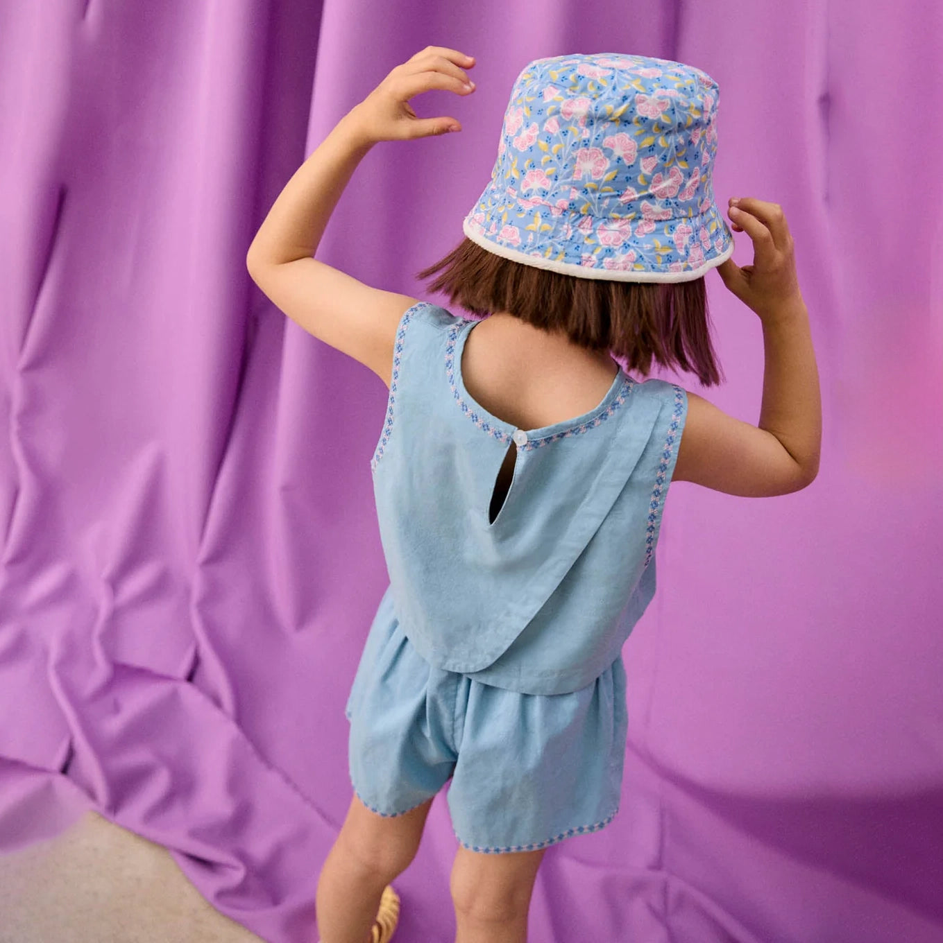 Louise Misha-Girls Shorts MaÏwen Stone Blue