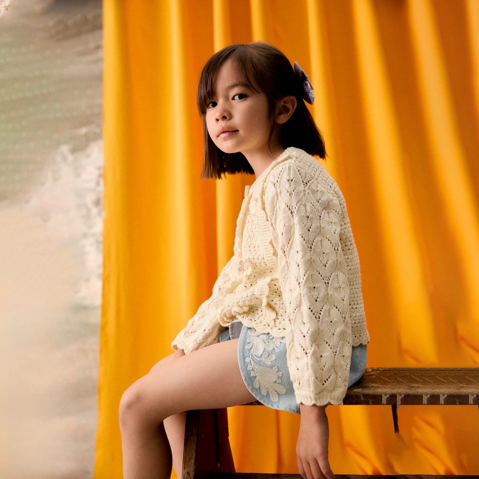 Louise Misha-Girls Shorts Asya Bleach